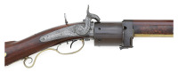 Extremely Fine & Rare New York Pill Lock Revolving Rifle By J&J Miller - 4