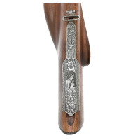 Interesting German Scalloped Boxlock Drilling with Crossover Stock By Robert Schuler Purportedly Owned By Bandleader Benny Goodman - 4