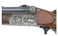 Interesting German Scalloped Boxlock Drilling with Crossover Stock By Robert Schuler Purportedly Owned By Bandleader Benny Goodman - 6