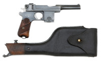 Pieper Model 1910 Bergmann Semi-Auto Pistol with Rare Holster-Stock