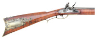 Handsome Pennsylvania Fullstock Flintlock Rifle By John Demuth - 2