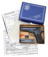 Extremely Desirable U.S. Military Trials Smith & Wesson XM-9 Model 459A Semi-Auto Pistol with Original Box