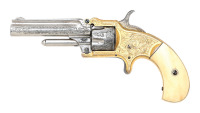 Wonderful Engraved Marlin XXX Standard Model 1872 Pocket Revolver