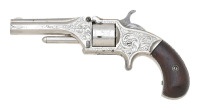 Engraved Marlin XXX Standard Model 1872 Pocket Revolver
