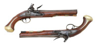 Pair Of British Flintlock Officer's Pistols By Robert Head