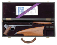 Fine Cased Fiala Model 1920 Manually-Operated Pistol Complete with Accessories