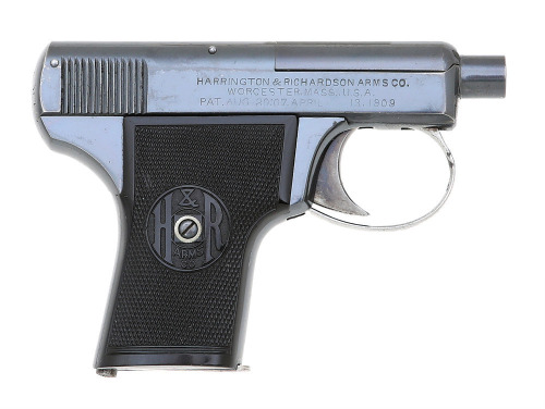 Excellent Harrington & Richardson .25 Self Loading Pistol with Box