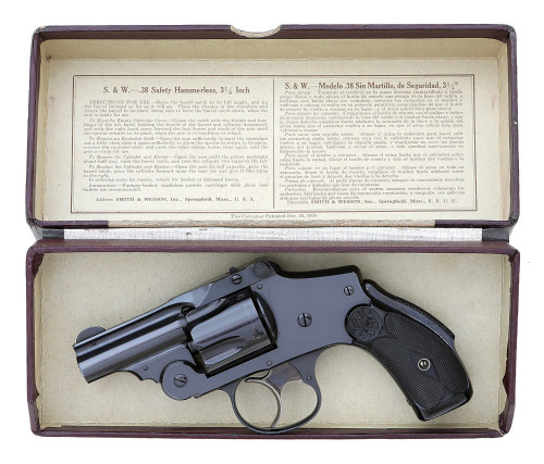 Scarce Smith & Wesson Fifth Model 38 Safety Hammerless Bicycle Revolver
