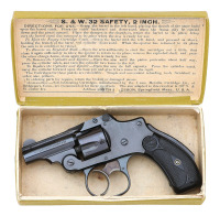 Smith & Wesson Second Model Safety Hammerless Bicycle Revolver with Original Box