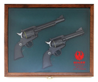 Matched & Cased Pair of 50th Anniversary Flattop Ruger Revolvers