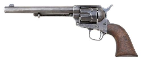 Desirable Colt Single Action Army Cavalry Model &ldquo;C & J&rdquo;-Inspected Revolver In The &ldquo;Custer&rsquo;s Avengers&rdquo; Replacement Serial Number Range