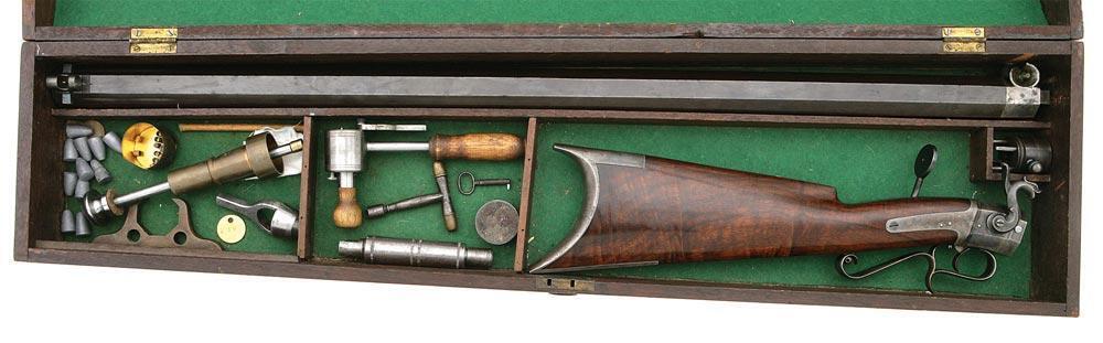 Very Fine Percussion Heavy Picket Rifle