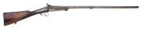 Unmarked French Pinfire Underlever Double Hammer Gun
