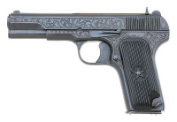 Engraved Soviet TT-33 Tokarev Semi-Auto Pistol by Izhevsk - 2