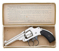 Smith & Wesson First Model Safety Hammerless Double Action Revolver with Box