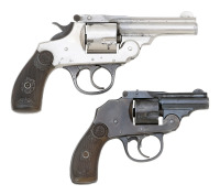 Pair of Iver Johnson Double Action Pocket Revolvers - 2