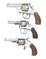 Lot of Three Antique American Pocket Revolvers
