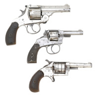 Lot of Three Antique American Pocket Revolvers - 2