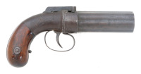 Alan Thurber & Co. Bar Hammer Pepperbox Percussion Pistol