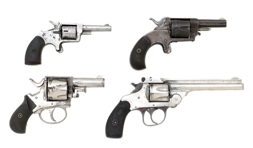 Lot of Four Antique Revolvers