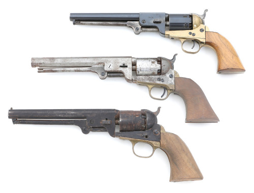 Lot of Three Percussion Revolvers