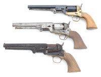 Lot of Three Percussion Revolvers